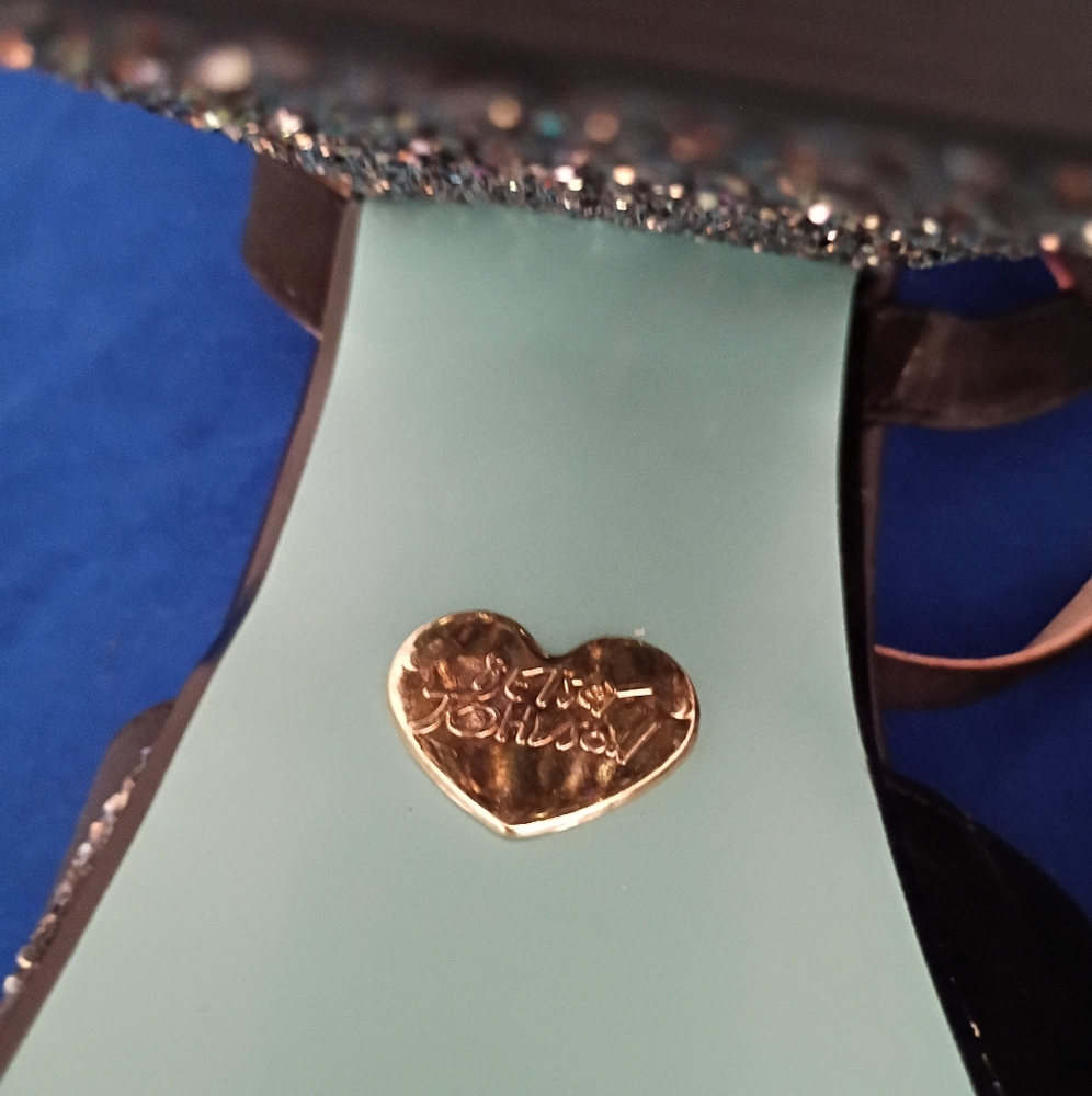 Betsey Johnson Ollie Satin Glitter Heels - Picture 10 of 10